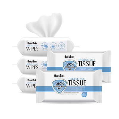 Spunlace Nonwoven Dengan Lembut Membersihkan Kulit Wajah Tisu Sekali Pakai Dewasa Tanpa Penutup