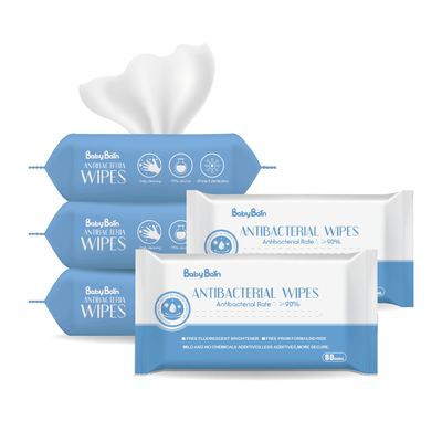 Spunlace Nonwoven Dengan Lembut Membersihkan Kulit Wajah Tisu Sekali Pakai Dewasa Tanpa Penutup