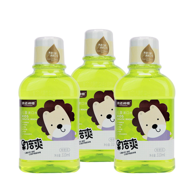 Transparan 310 ml Botol Buah Melon Rasa Obat Kumur Anak-anak Perawatan Mulut