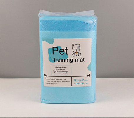 Kertas bantalan anjing sekali pakai Non Woven Fabric Fluff SAP PE