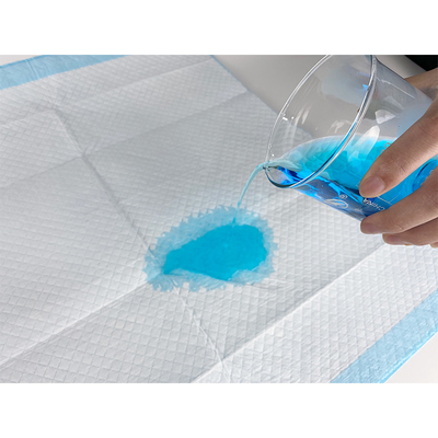 Kertas Pet Urine Absorb Pad, Non woven Fabric + bulu & SAP + PE Disposable Pet Pads 13g