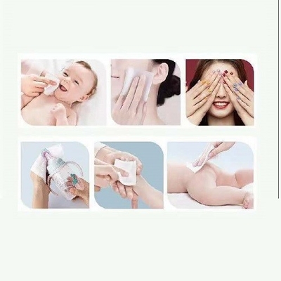 Kapas Non Woven Tisu Kering Sekali Pakai Untuk Perawatan Kulit Bayi