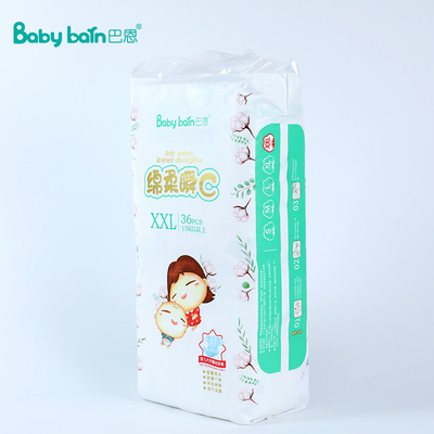 Permukaan Kering Bernapas Popok Bayi Sekali Pakai Penyerapan Tinggi Untuk Kulit Sensitif