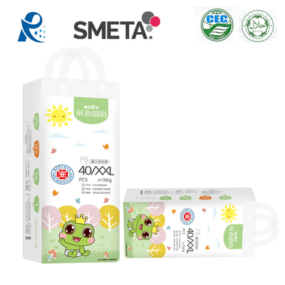 Indikator Basah 480ml Popok Bayi Sekali Pakai Lapisan Penyerap Lembut Non Woven