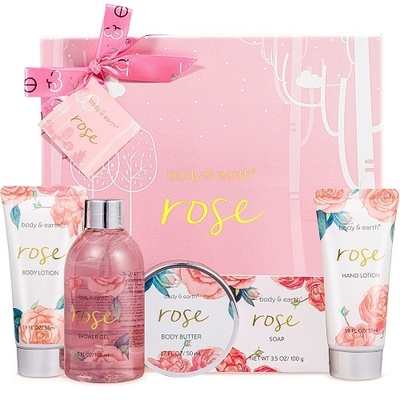 Strawberry Shower Gel Gift Set Set Hadiah Natal Label Pribadi OEM ODM