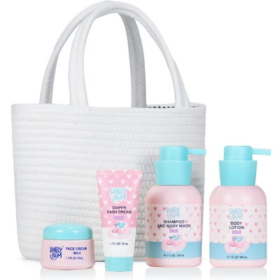 Set Kado Mandi Bayi Lembut Dan Bergizi Pelembab Strawberry