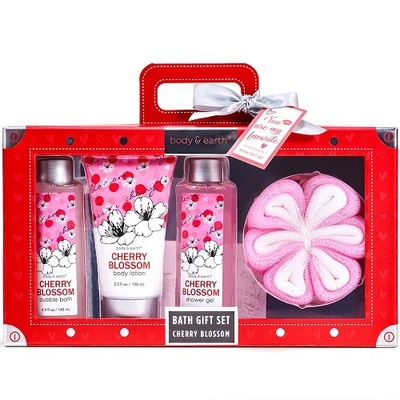 Home Hotel Travelling Spa Shower Gel Gift Set Set Kado Mandi Alami