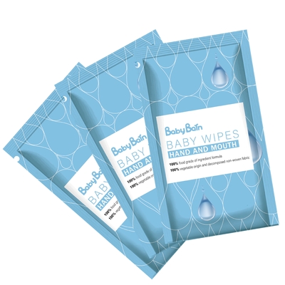Cross Plain Spunlace Tisu Basah Sekali Pakai 60pcs RO Purified Water