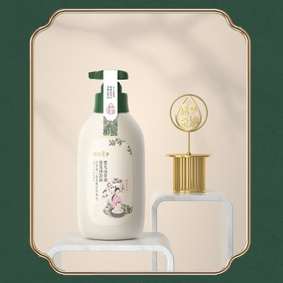 Formula Asam Lemah Minyak Camellia Perawatan Rambut Shampo Bayi Pembersih Asam Amino