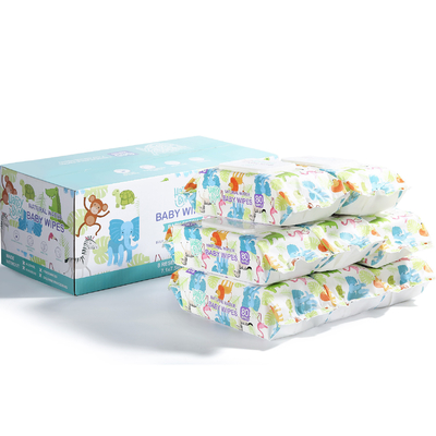 45gsm Pearl Spunlance Tisu Basah Sekali Pakai Nonwoven Mengurangi Formula Bakteri