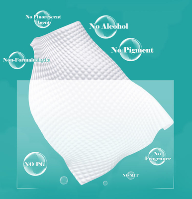 Dengan Tutup dan Pita Terbuka Tisu Basah Sekali Pakai 80 pcs 20% Viscose 80% Polimer