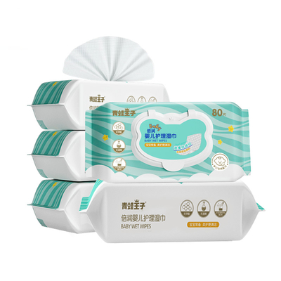 Organik 80 PCS Bayi Air Murni Sekali Pakai Pembersih Tisu Bayi Tisu Basah