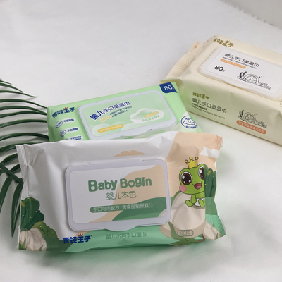 Kenyamanan Ramah Lingkungan Tisu Basah Sekali Pakai Biodegradable Untuk Bayi Dan Dewasa