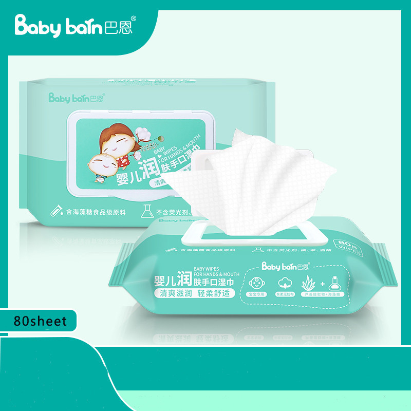 Organik Alami 99% Air Serat Bambu Tisu Basah Bayi Untuk Kulit Sensitif